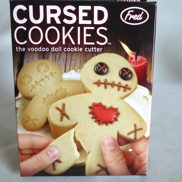 NEW FRED BRAND HALLOWEEN CURSED COOKIE VOODOO DOLL CUTTER - Picture 6 of 6